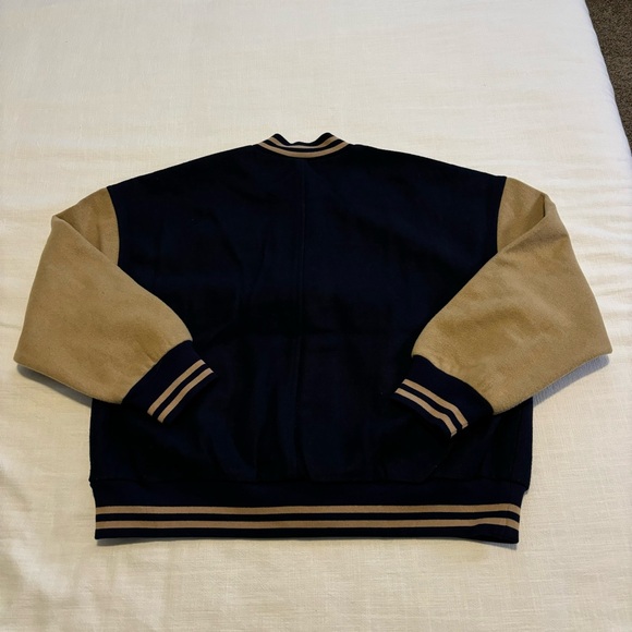 Free People Home Run Varsity Bomber Jacket MEDIUM NWOT - Picture 11 of 11